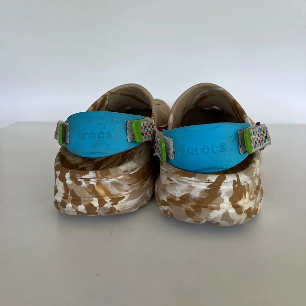 Crocs X Cinnamon Toast Crunch All Terrain Clogs, Brown Sugar/Blue, M10/W12